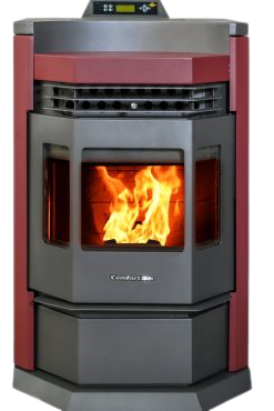 ComfortBilt, ComfortBilt HP22-N 2,800 sq. ft. EPA Certified Pellet Stove with Auto Ignition 80 lb Hopper Capacity Red New