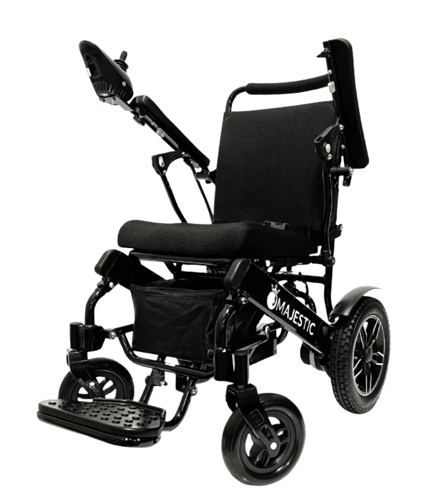 ComfyGO, ComfyGO IQ-8000 Majestic 17.5" Seating Area Remote Controlled Travel Folding Electric Wheelchair New