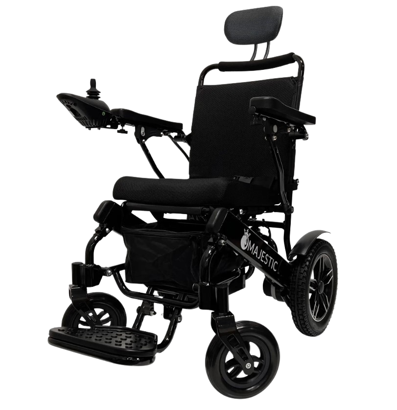 ComfyGO, ComfyGO IQ-9000 Majestic Remote Controlled Travel Folding Electric Wheelchair Non-Recline New