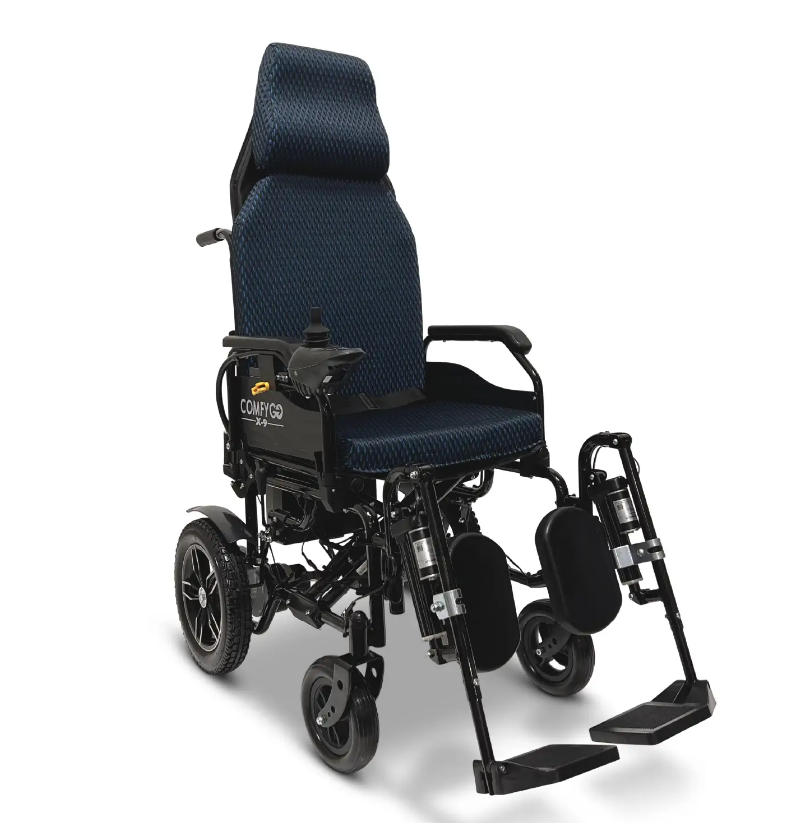 ComfyGO, ComfyGO X-9 Electric Wheelchair with Automatic Recline 10 Mile Range New