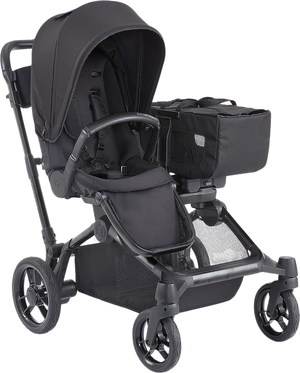Contours, Contours ZL032-STL1 Element Side by Side 2 in 1 Convertible Stroller Black New
