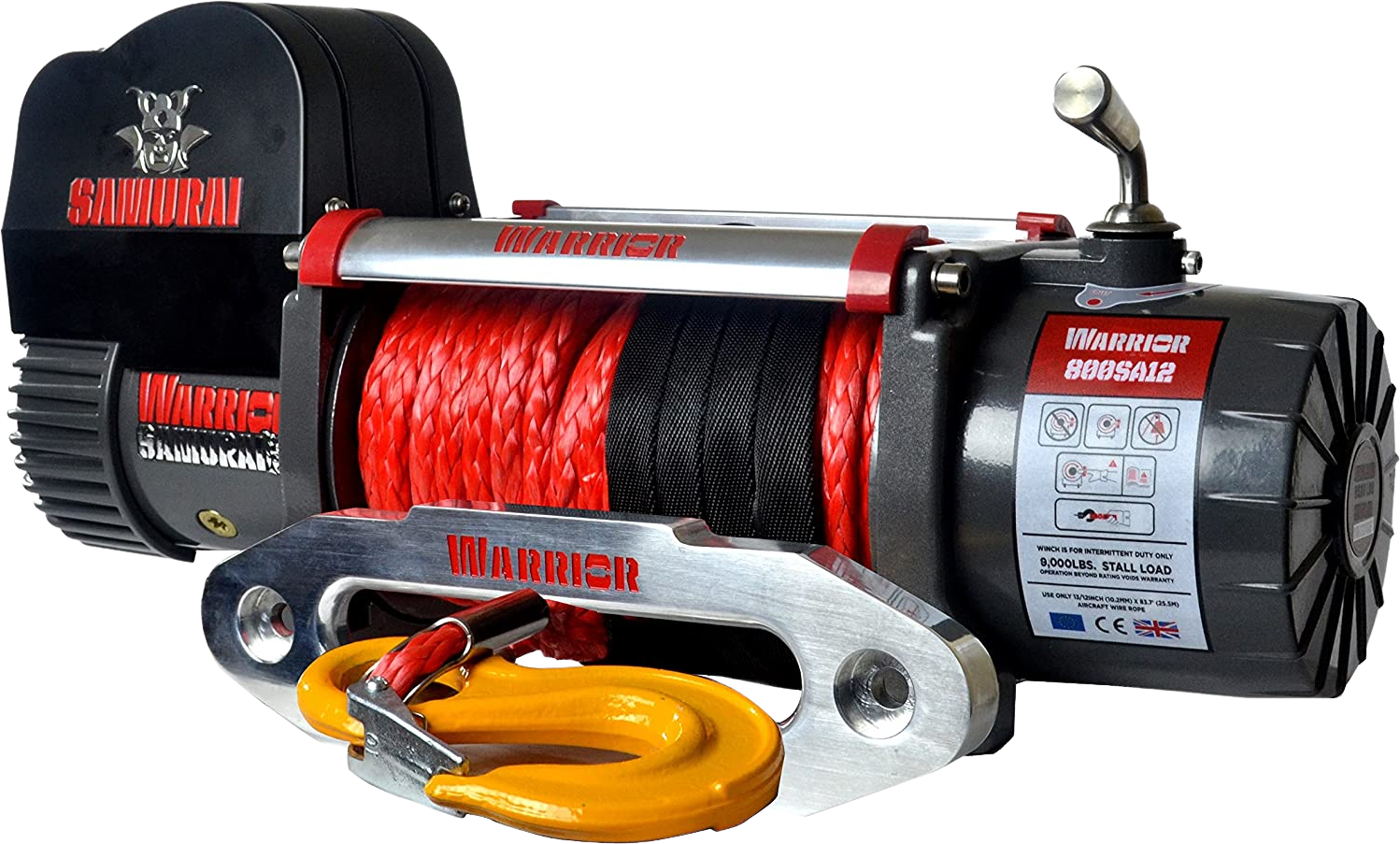 DK2, DK2 8000-SR 8,000 lbs. Capacity Warrior Spartan Electric Synthetic Winch New