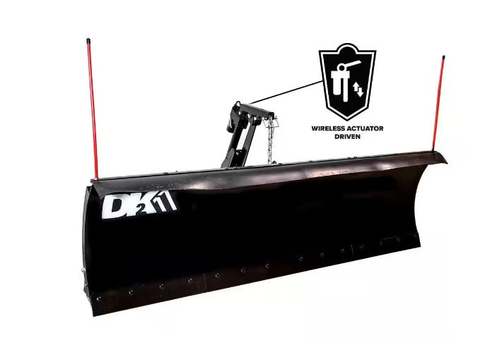 DK2, DK2 AVAL8422ELT 84 x 22 in. Universal Truck Mount T-Frame Snow Plow Kit with Actuator and Wireless Remote New
