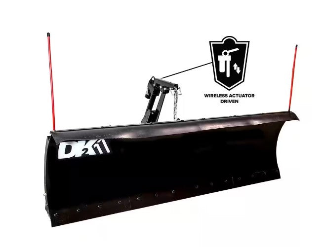 DK2, DK2 AVAL8826ELT 88 x 26 in. Universal Truck Mount T-Frame Snow Plow Kit with Actuator and Wireless Remote New