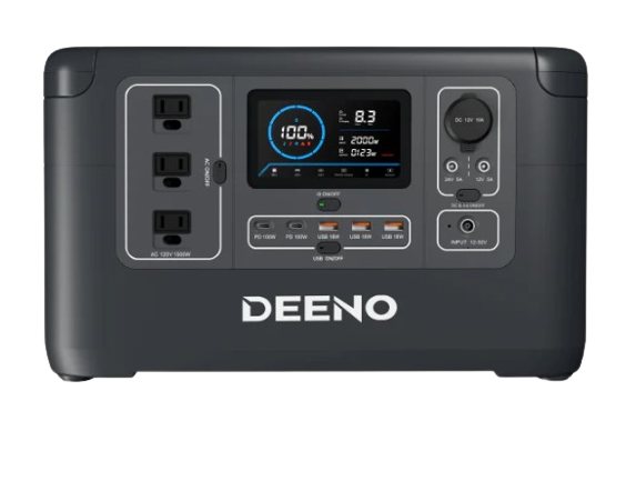 Deeno, Deeno X1500 Portable Power Station 1036Wh/1500W LiFePO4 Battery New