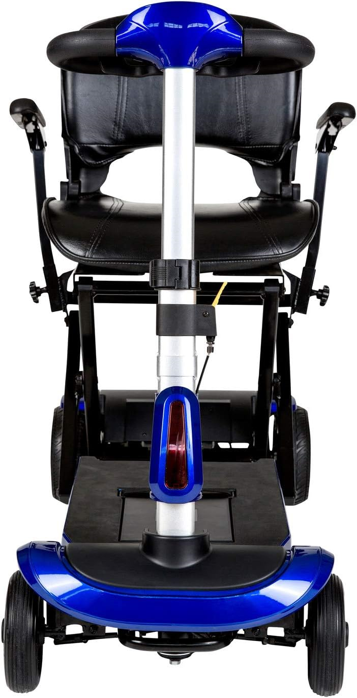 Drive Medical, Drive Medical ZOOME-FLEX-AUTO Folding Mobility Scooter 4-Wheel Blue New