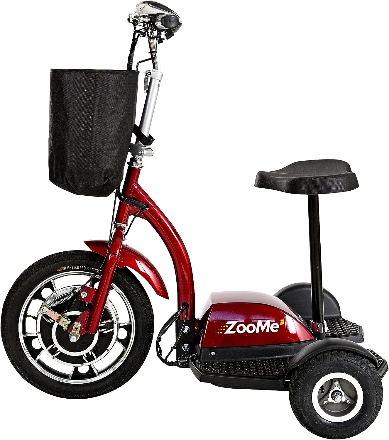 Drive Medical, Drive Medical ZOOME3 Foldable Mobility Scooter 3-Wheel Red New