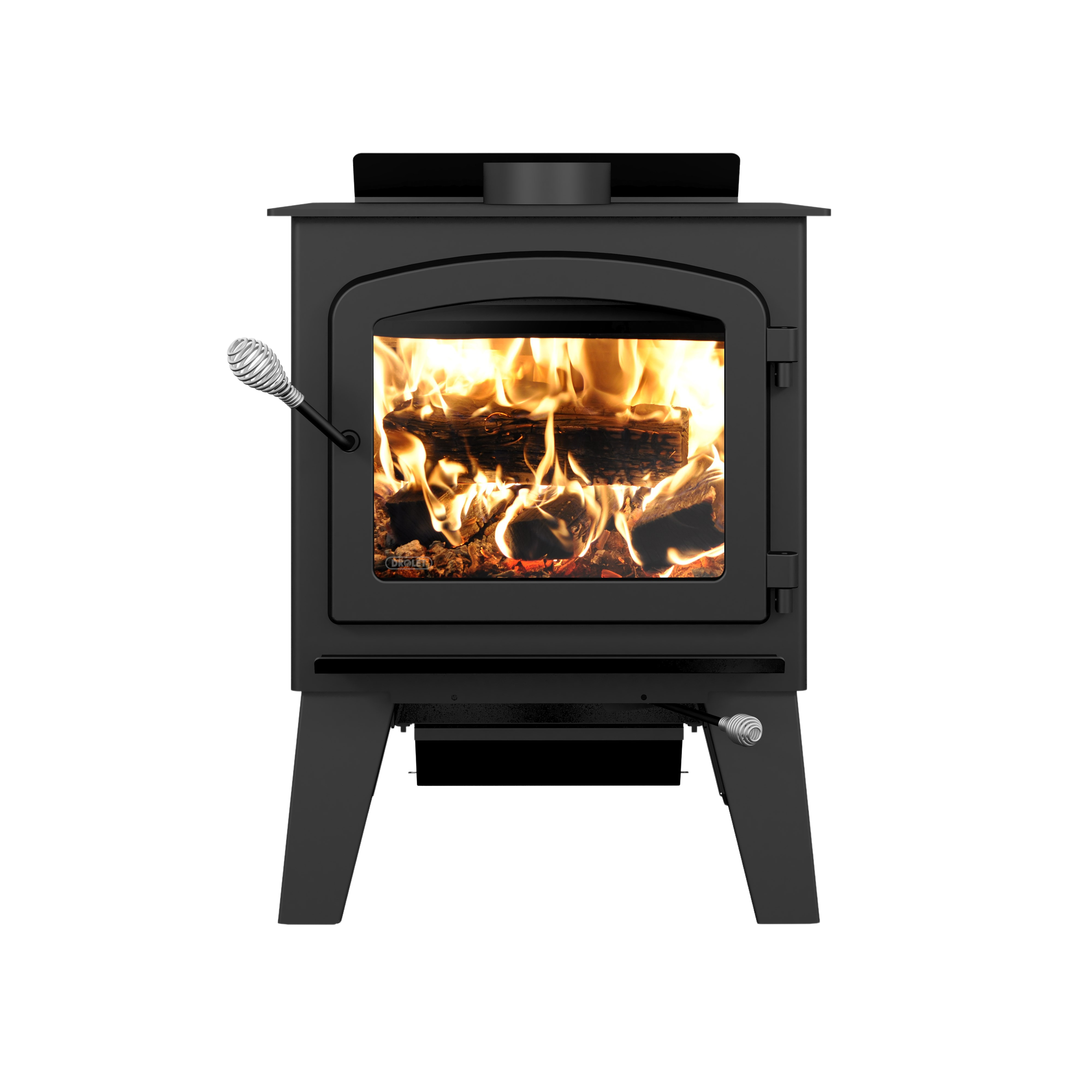 Drolet, Drolet Austral III 2,300 Sq. Ft. Wood Stove With Steel Legs New