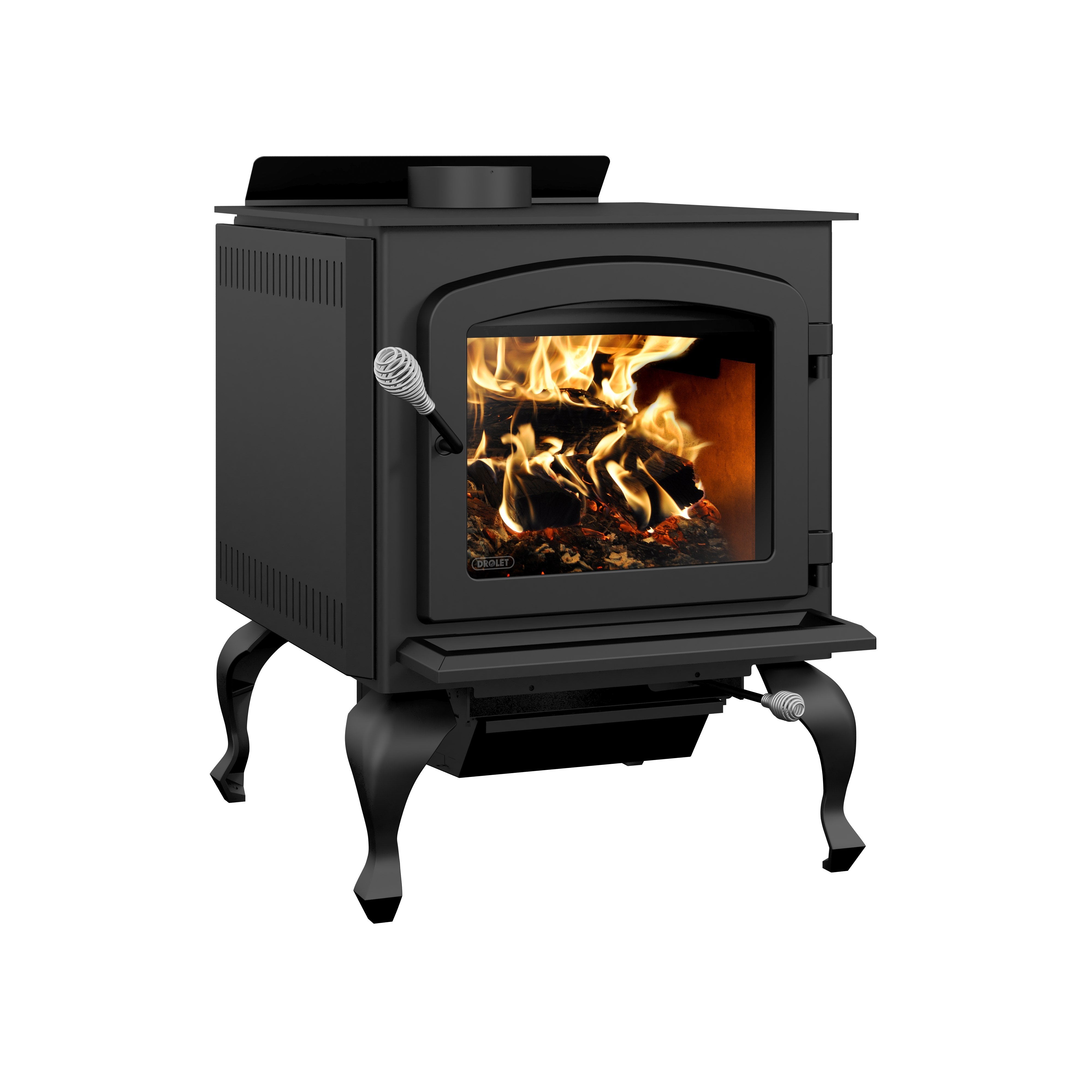 Drolet, Drolet Legend lll EPA Certified 2,300 Sq. Ft. Wood Stove On Legs With Blower New