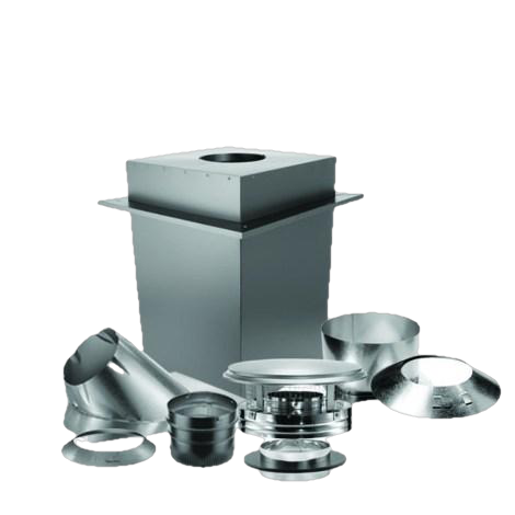 US Stove, Duravent SD9085 6 In. Triple-Wall Stainless Steel Through the Ceiling Venting Kit New