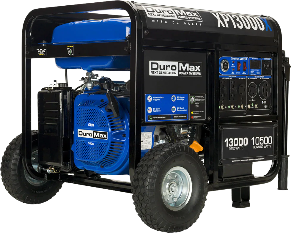 Duromax, DuroMax XP13000X 10500W/13000W Gas Generator with Electric Start and CO Alert New