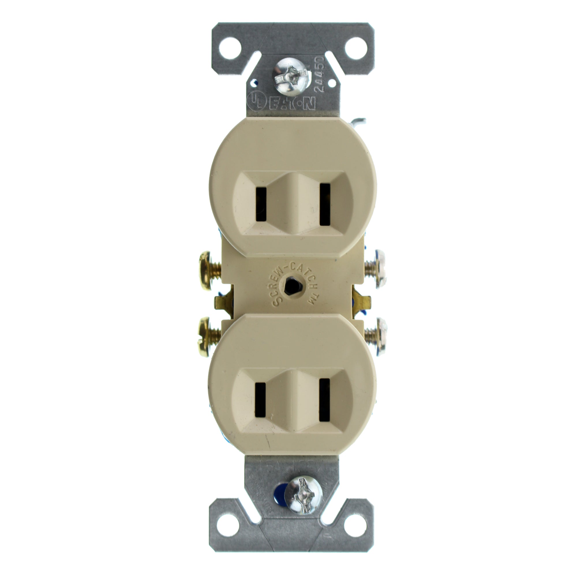 EATON, EATON COOPER 736V-SP-L RECETPACLE OUTLET, NON-GROUNDING, 2-WIRE, 15A 120V, IVORY