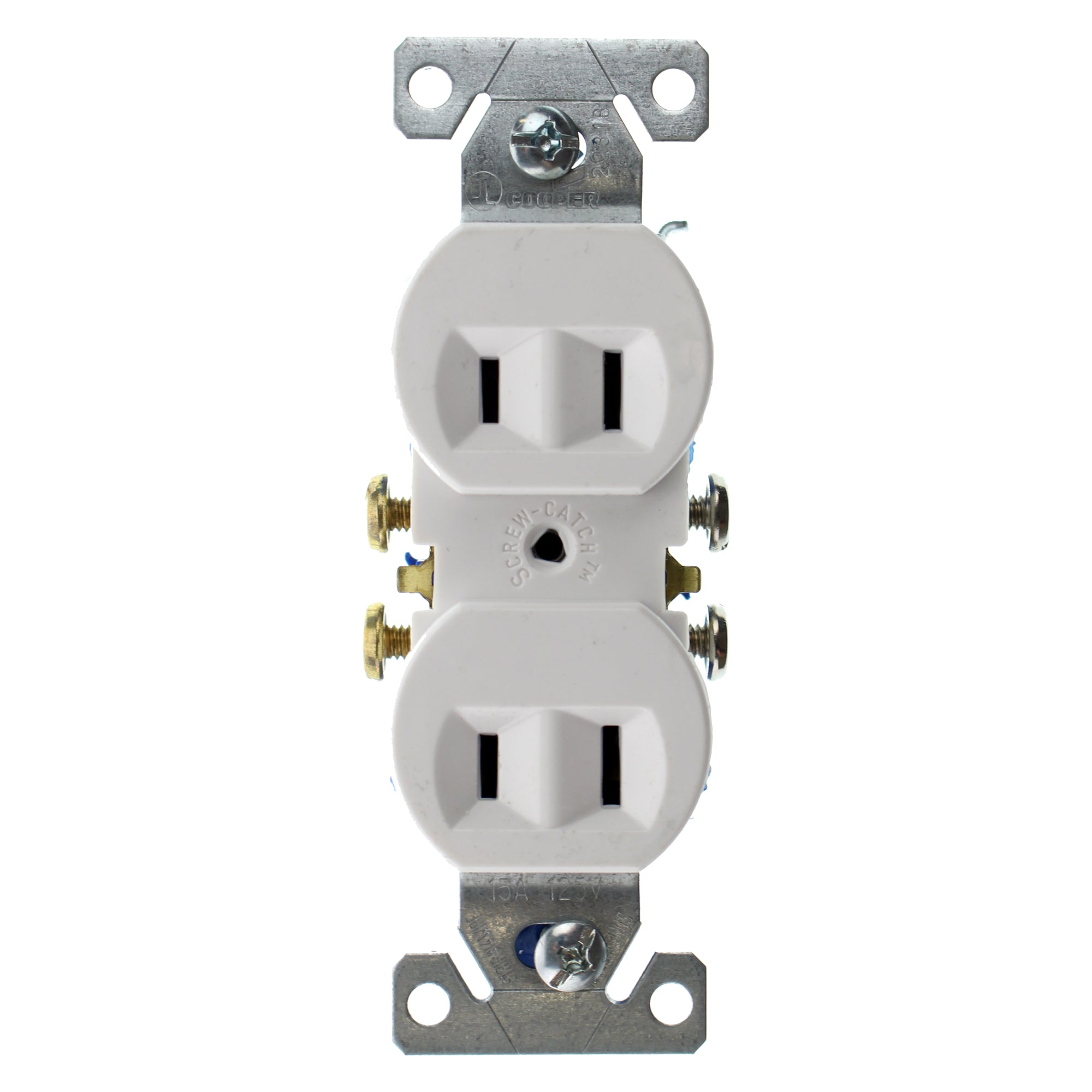 EATON, EATON COOPER 736W-SP-L RECETPACLE OUTLET, NON-GROUNDING, 2-WIRE, 15A 120V, WHITE