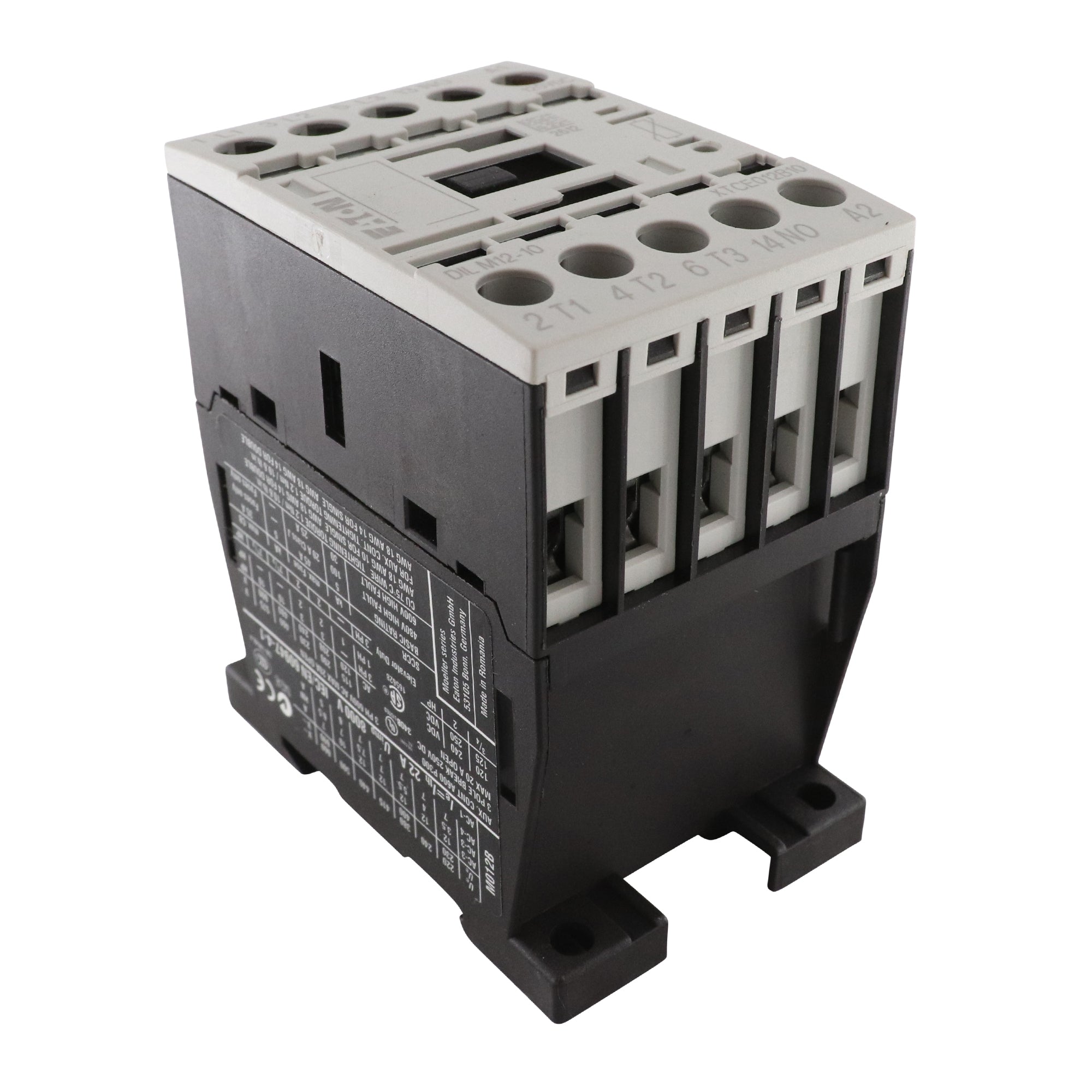 EATON, EATON XTCE012B10AD DILM12-10 DIN-MOUNT CONTACTOR, 5.5KW, 120VDC, 3-POLE, 20A