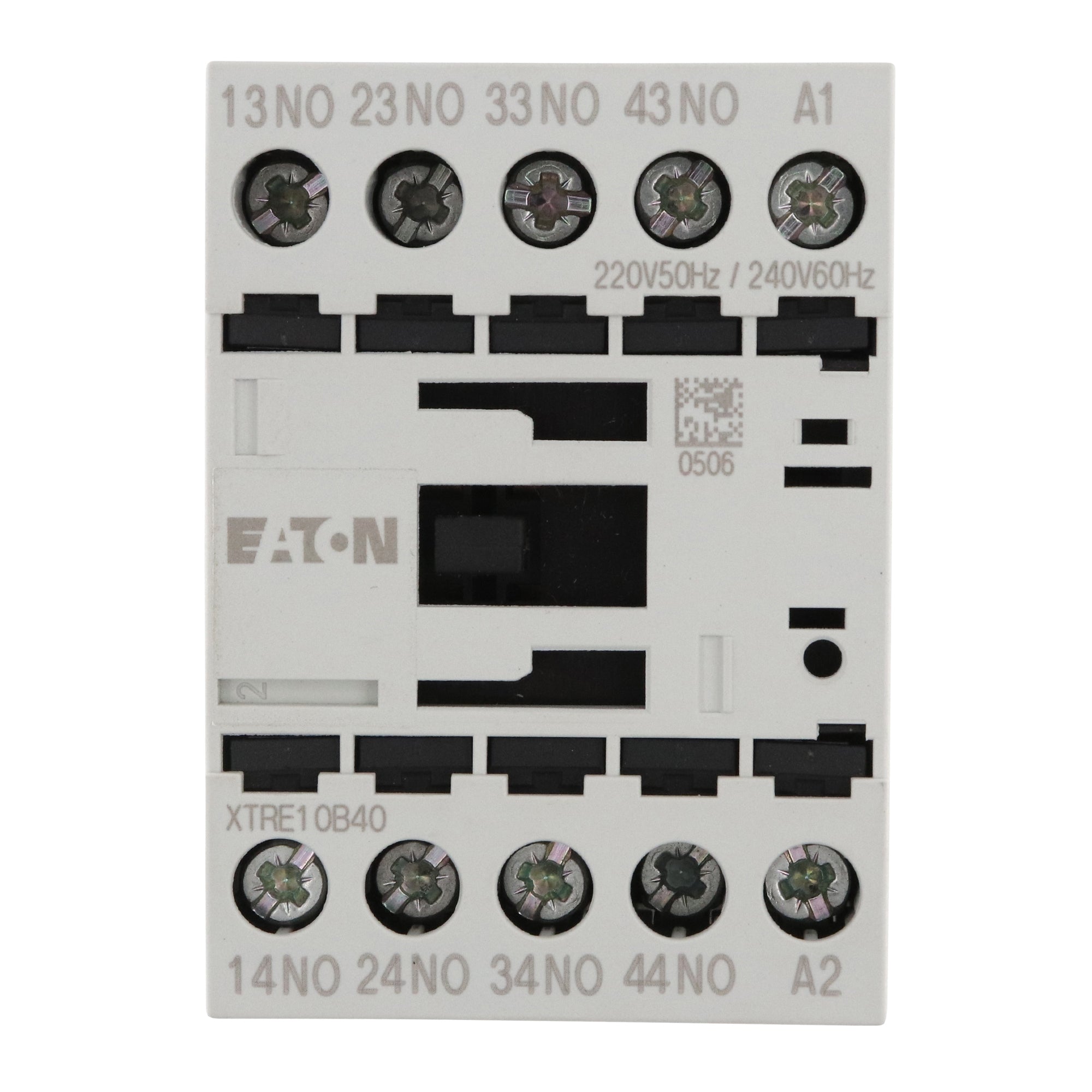 EATON, EATON XTRE10B40B CONTROL RELAY MODULE, IEC FRAME B, 10-AMP, 4NO CONTACTS