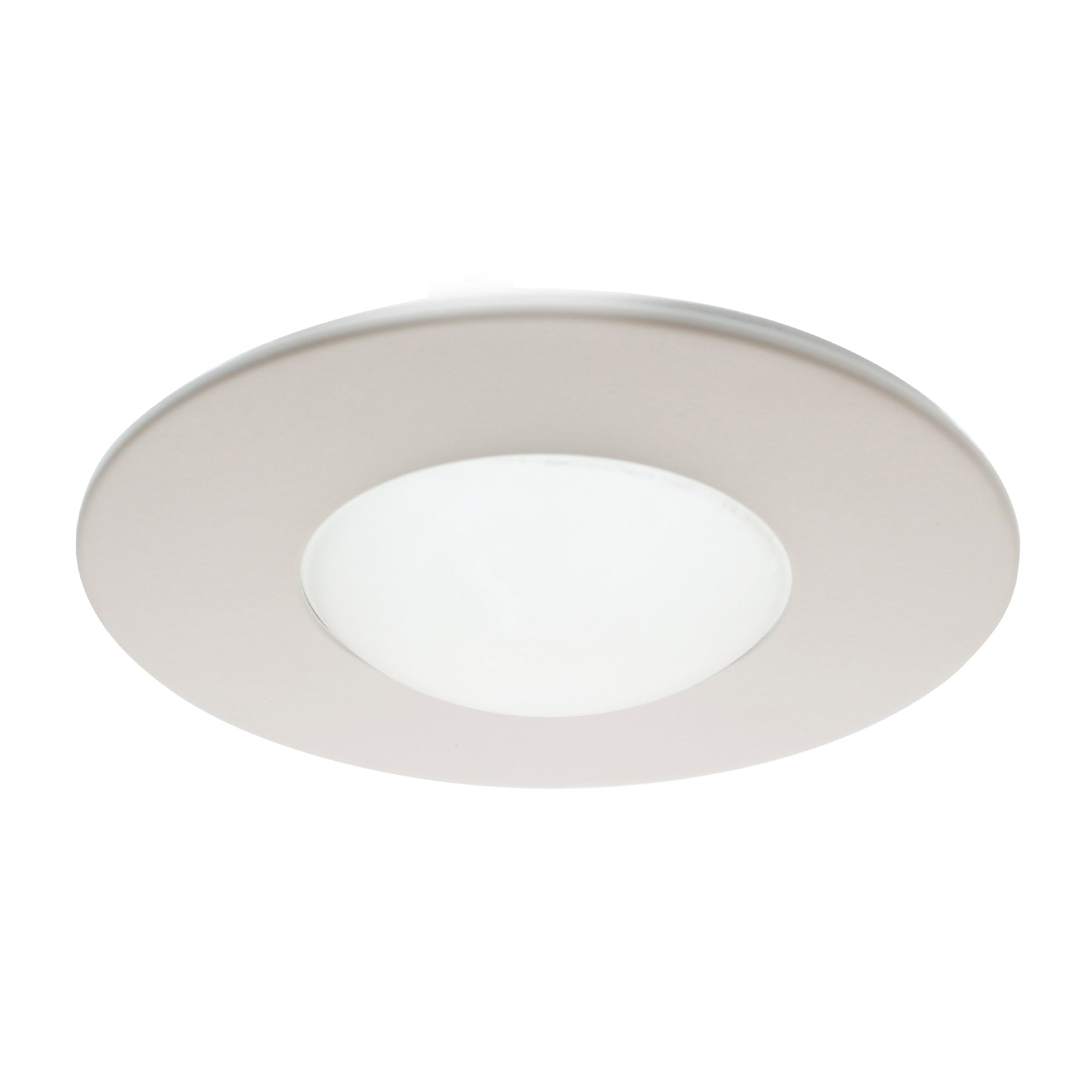 Elco Lighting, ELCO LIGHTING EL996W RECESSED SHOWER TRIM WITH ROUND DROP LENS, 4-INCH, WHITE