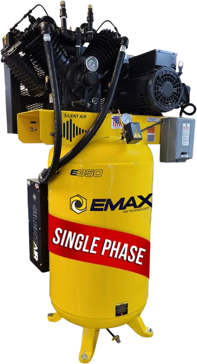 EMAX, EMAX ES10V080V1 Industrial Series 80 Gal. 10 HP 1-Phase Silent Air Electric Air Compressor New