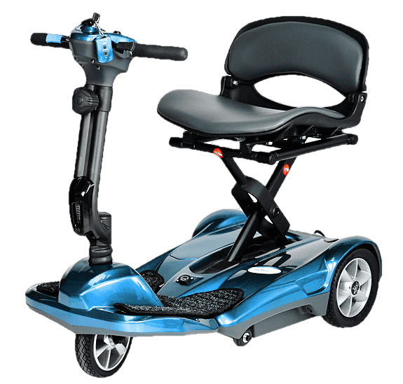 EV Rider, EV Rider Transport AF Automatic Folding Scooter Blue Open Box (Free upgrade to new unit)