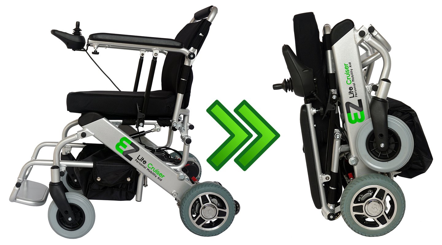EZ Lite Cruizer, EZ Lite Cruiser Standard Model Foldable Lightest Power Wheelchair New