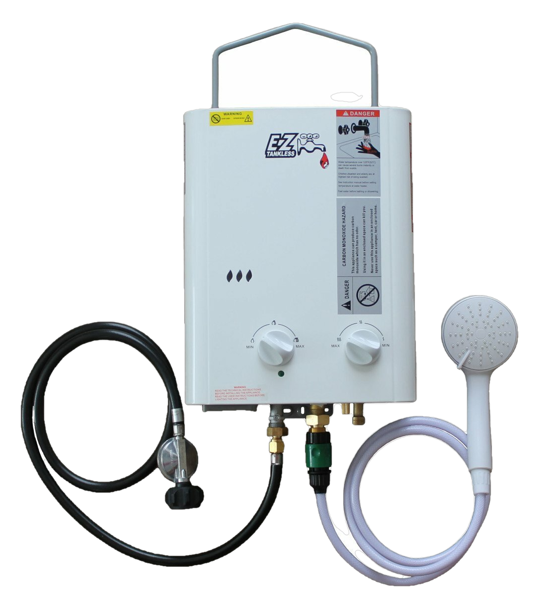 EZ Tankless, EZ Tankless CampChamp 1.8 GPM LP Propane Outdoor Tankless Water Heater Manufacturer RFB