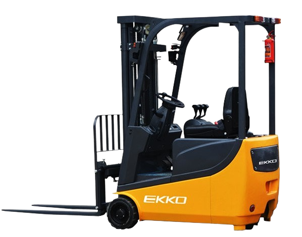 Ekko, Ekko EK15A Power Drive and Lift 3 Wheel Forklift 177" Lift 3300lb Capacity New