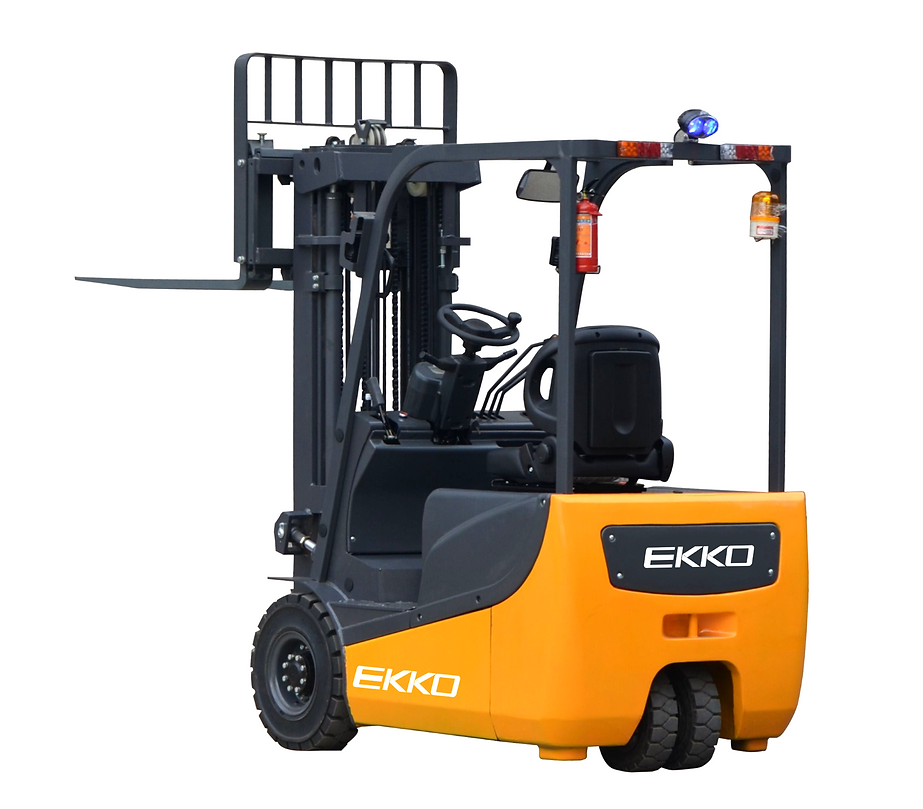 Ekko, Ekko EK18AH 3 Wheel Electric Forklift 216" Lift 4000 lbs. Capacity New