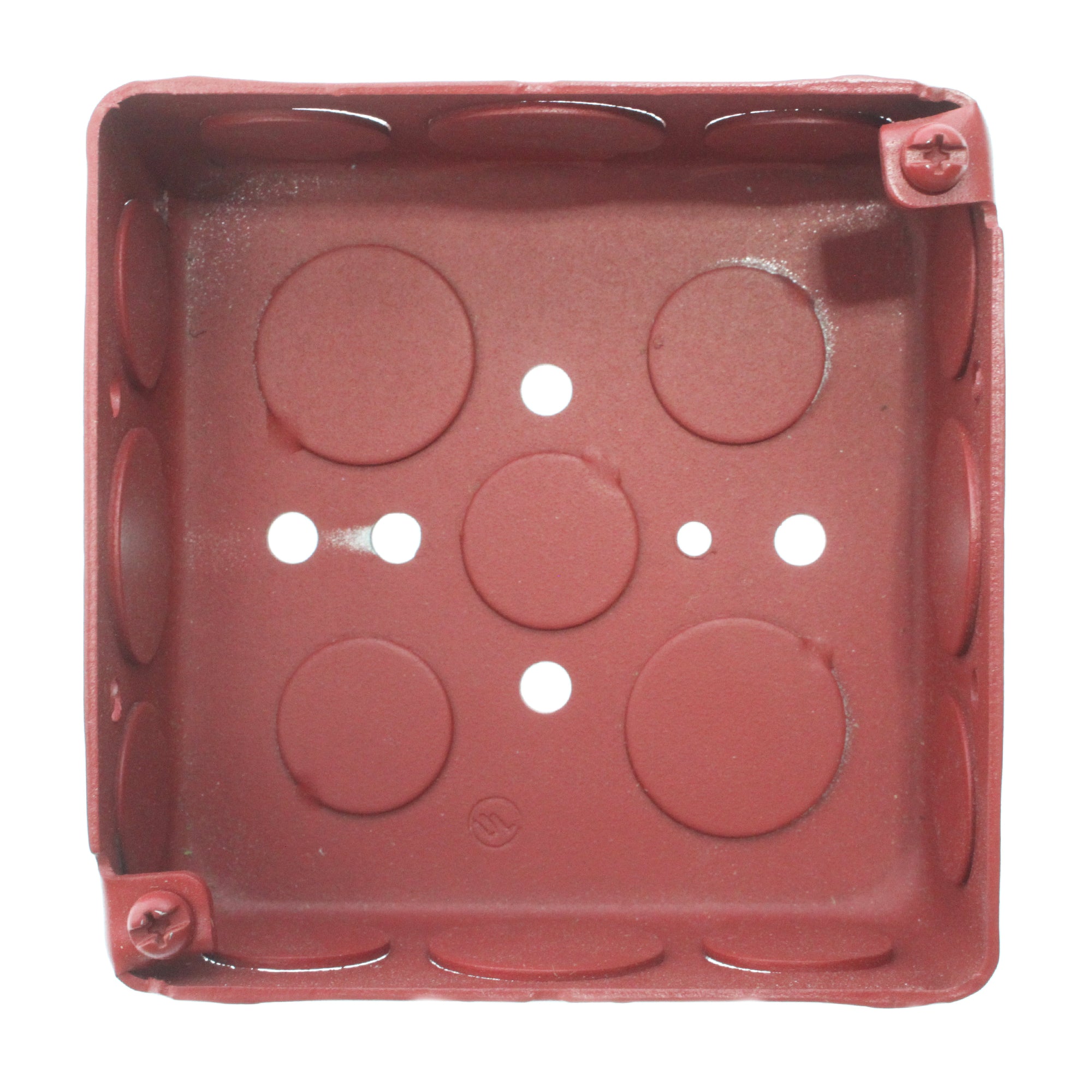 Gamewell-FCI, FCI GAMEWELL BBR 139-3101F FIRE ALARM SURFACE MOUNT DEVICE BACK-BOX, STEEL, RED