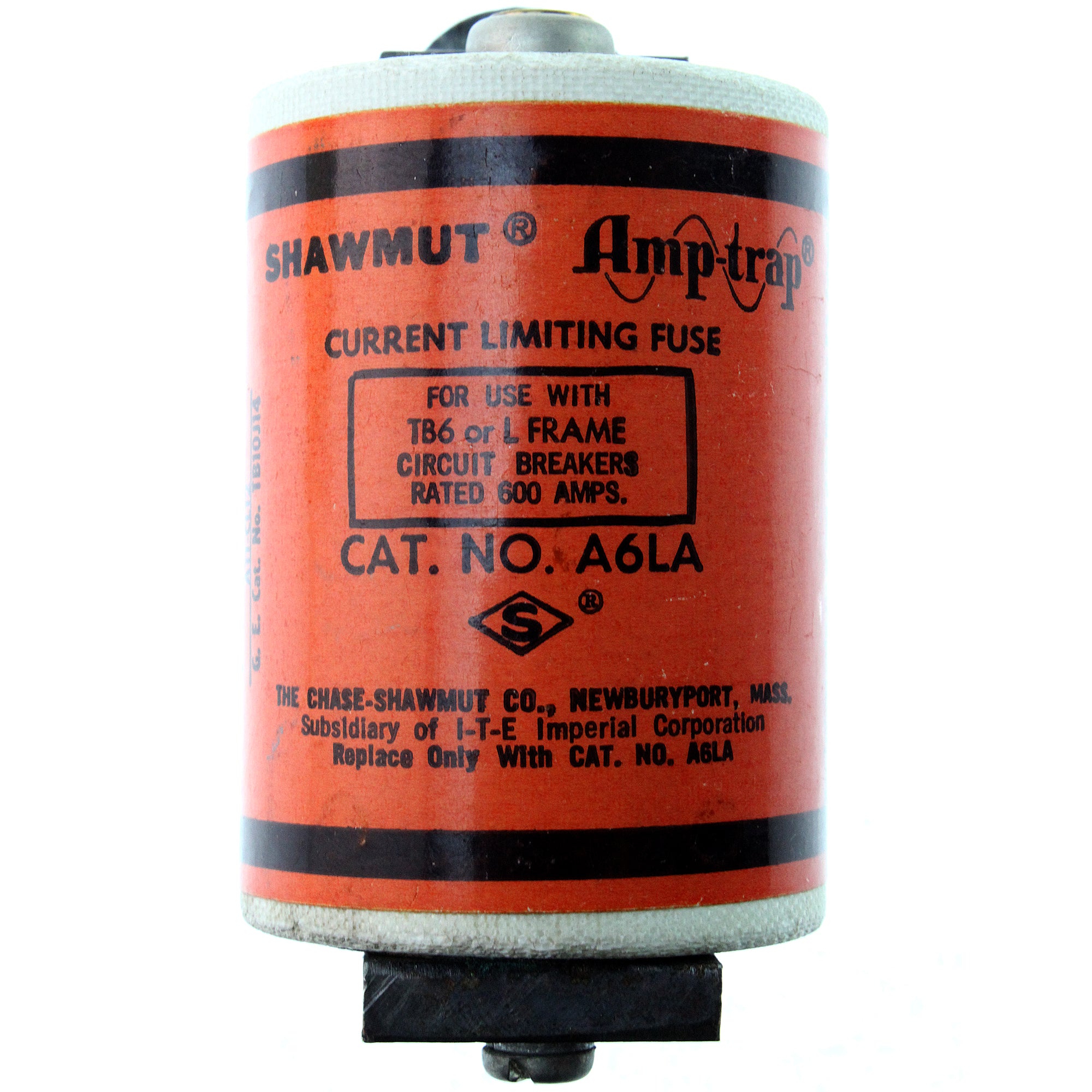 Shawmut Amp-Trap, FERRAZ SHAWMUT A6LA AMP-TRAP CURRENT LIMITING FUSE, 600-AMP, TB6 OR L FRAME