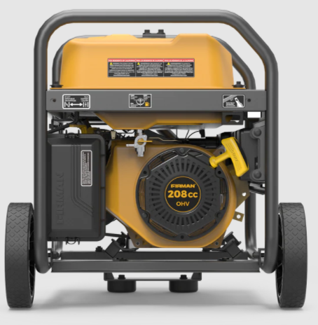 Firman, Firman P03613 3550W/4450W 30 Amp Recoil Start Portable Gas Generator With CO Alert New