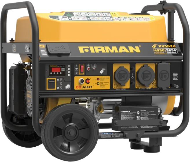 Firman, Firman P03628 Generator 3650W/4500W 30 Amp Remote Start Gas With CO Alert New