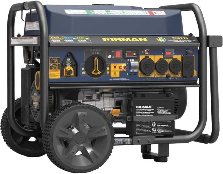 Firman, Firman T09275 Tri-Fuel Generator 9200W/11400W 120V/240V 50 Amp Electric Start With CO Alert New