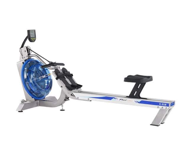 First Degree Fitness, First Degree Fitness E316 Evolution Series Adjustable Water Based Resistance Controls Fluid Rower Silver New