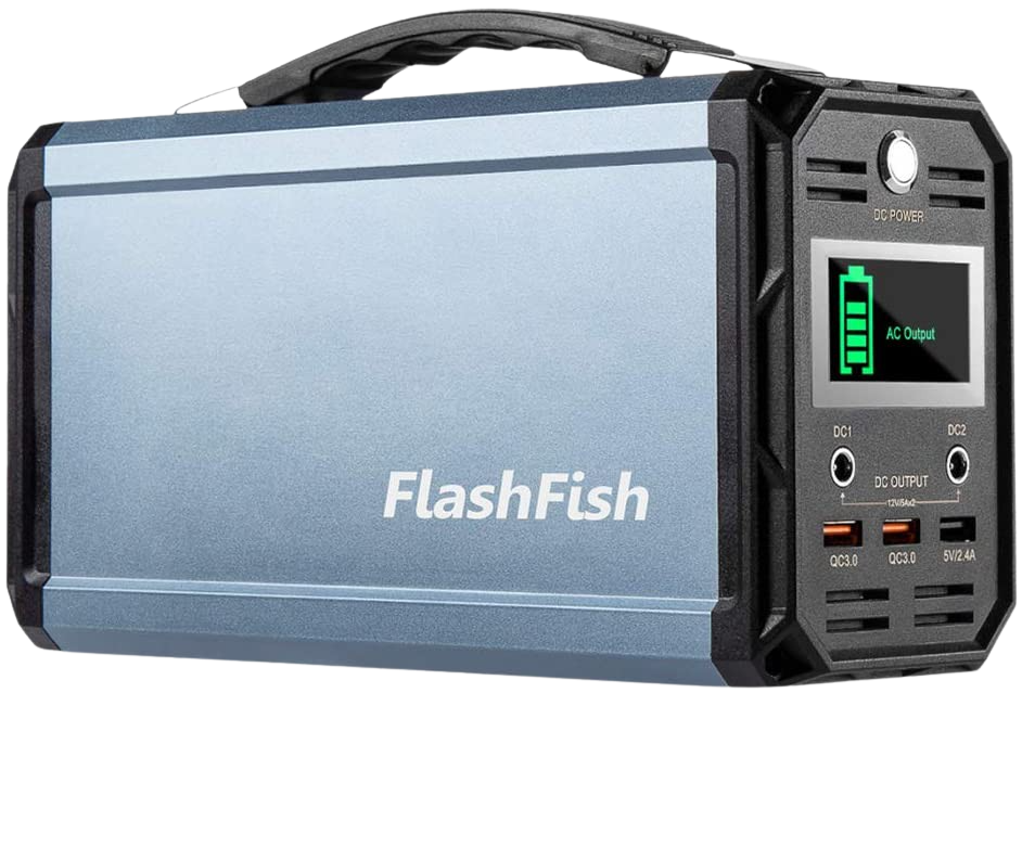 Flashfish, Flashfish 300W Portable Power Station 60000mah Solar Generator With 110V AC Outlet/DC 12V/QC USB Ports For CPAP Camp Travel New