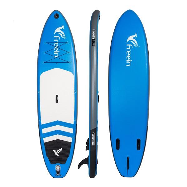 Freein, Freein 11' Explorer Inflatable SUP Stand Up Paddle Board Package Dual Action Pump Camera Mount Blue New