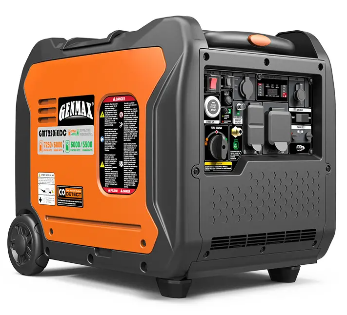 GENMAX, GENMAX GM7250iEDC 6000W/7250W 50 Amp Remote Start Dual Fuel Inverter Generator Parallel Ready New