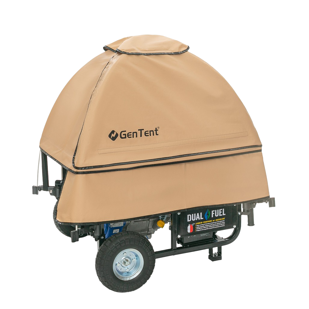 GenTent, GenTent Stormbracer w/ universal mounting kit for portable open frame generators Weatherproof running tent cover New