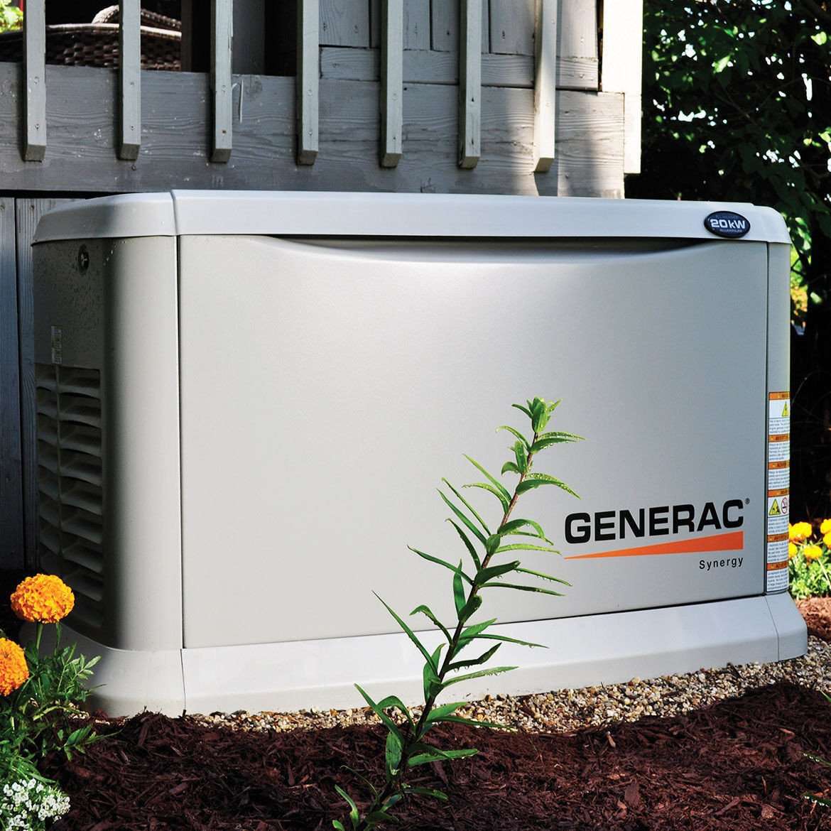Generac, Generac 6055/6098 20kW Synergy Variable Speed Standby Generator w/Smart Transfer Switch New