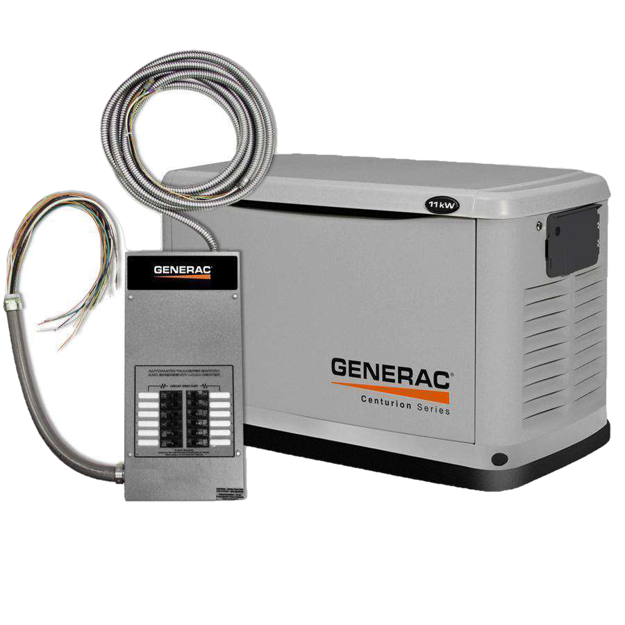 Generac, Generac 6437 11kW Guardian LP/NG Standby Generator with Smart Transfer Switch New