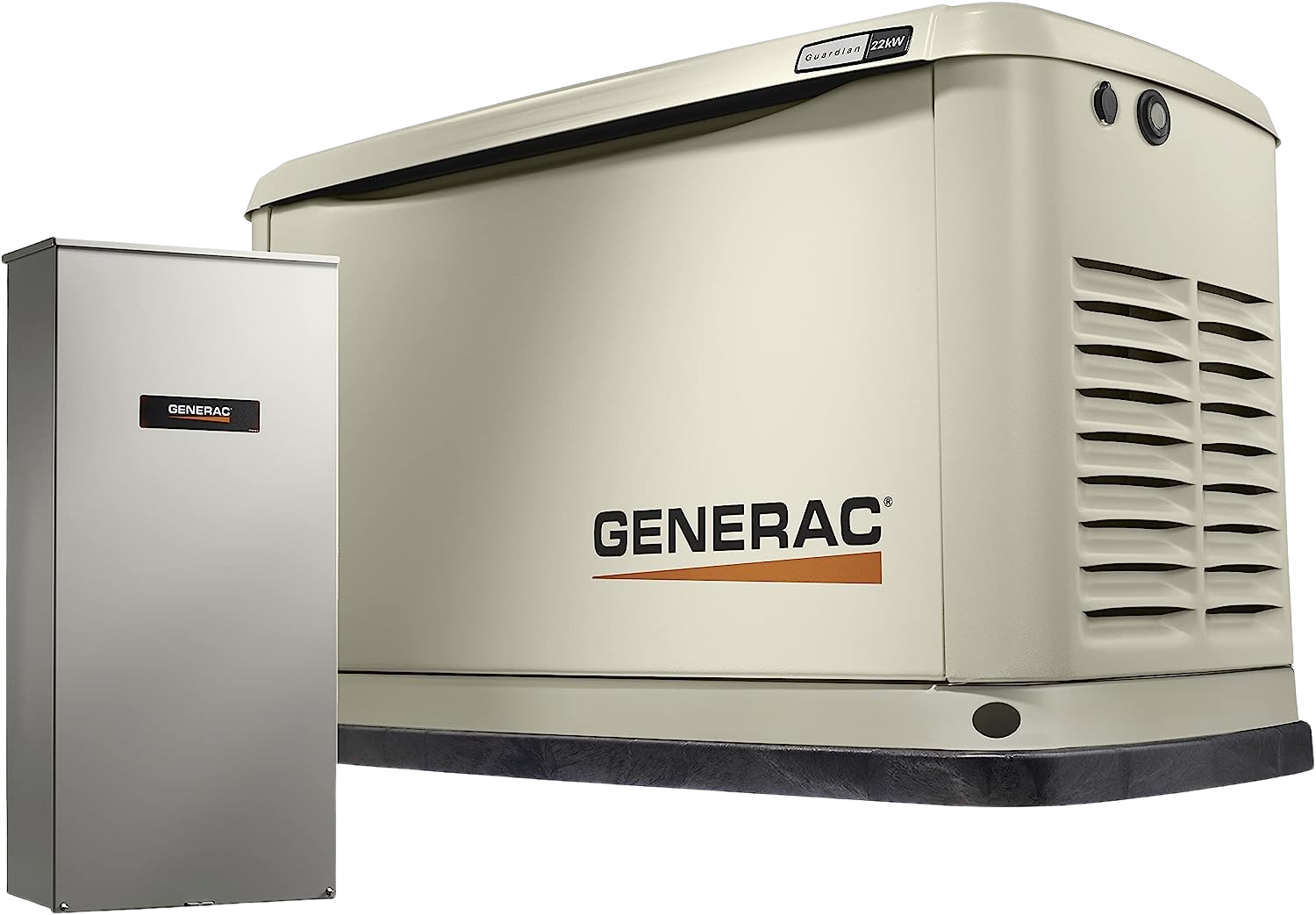 Generac, Generac 7043 Guardian 22kW Standby Generator w/ 200 Amp Automatic Transfer Switch