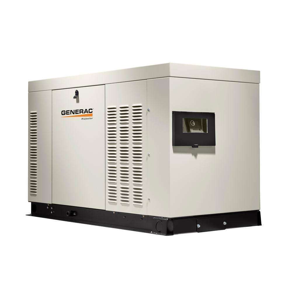 Generac, Generac Protector 30kW RG03015ANAX Liquid Cooled 1 Phase 120/240V LP/NG Standby Generator Manufacturer RFB