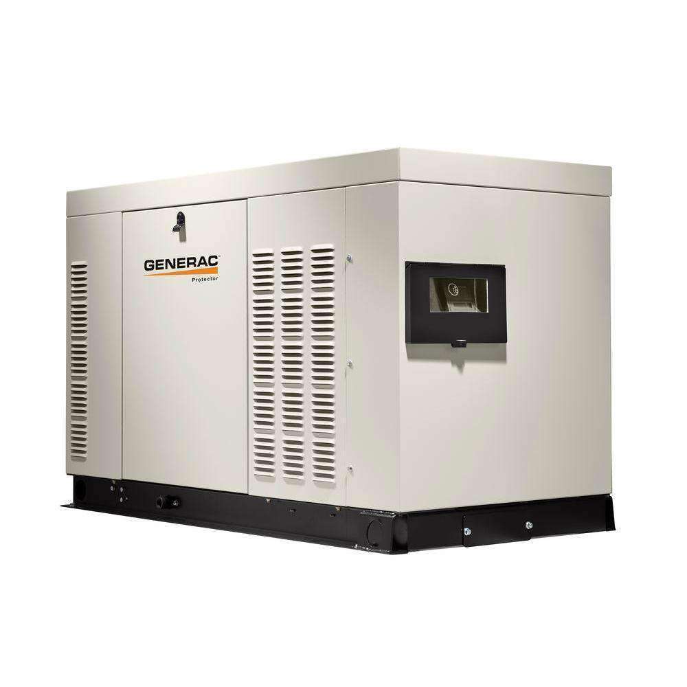 Generac, Generac Protector 48kW RG04845ANAX Liquid Cooled 1 Phase 120/240V LP/NG Standby Generator Manufacturer RFB