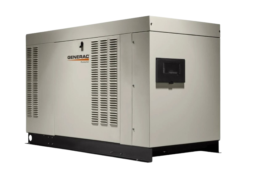 Generac, Generac Protector RG04845ANAC 48kW Liquid Cooled 1 Phase 120/240V Standby Generator SCAQMD Compliant New