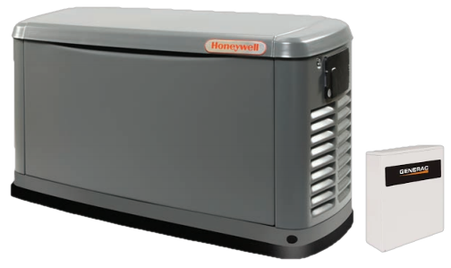 Generac, Generac/Honeywell 6054 12kW LP/NG Standby Generator w/Smart Transfer Switch New