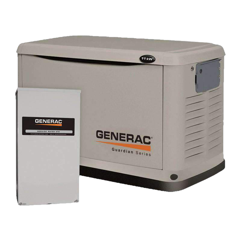 Generac, Generac/Honeywell 7058/6441 11kW Guardian Standby Generator w/Smart Transfer Switch Manufacturer RFB