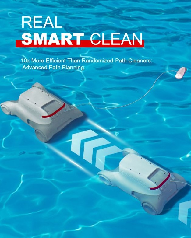 Genkinno, Genkinno P1 Cordless Robotic Pool Cleaner for Above and In Ground Pools White New