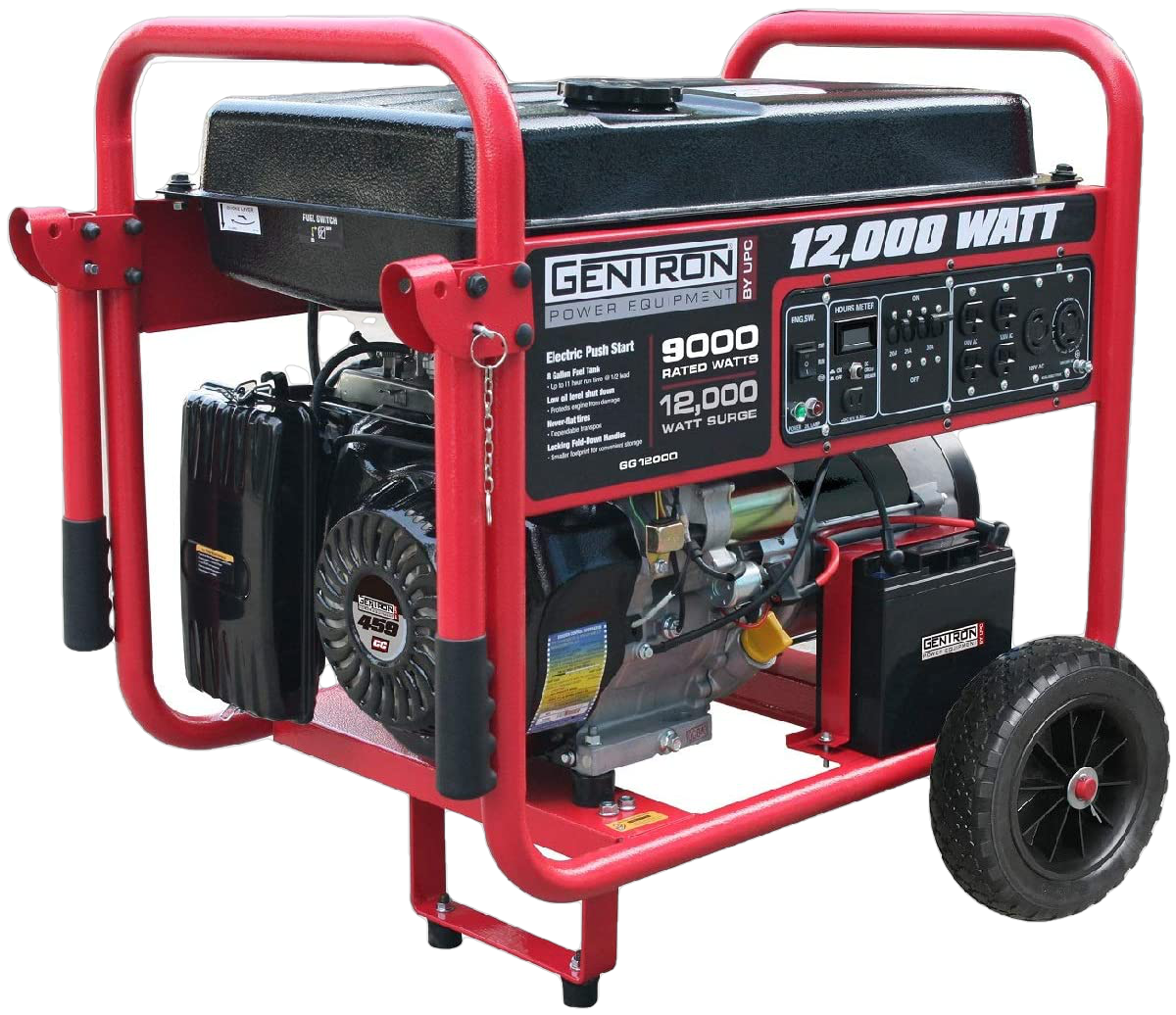 Gentron, Gentron GG12000 9000W/12000W Electric Start Portable Gas Generator New