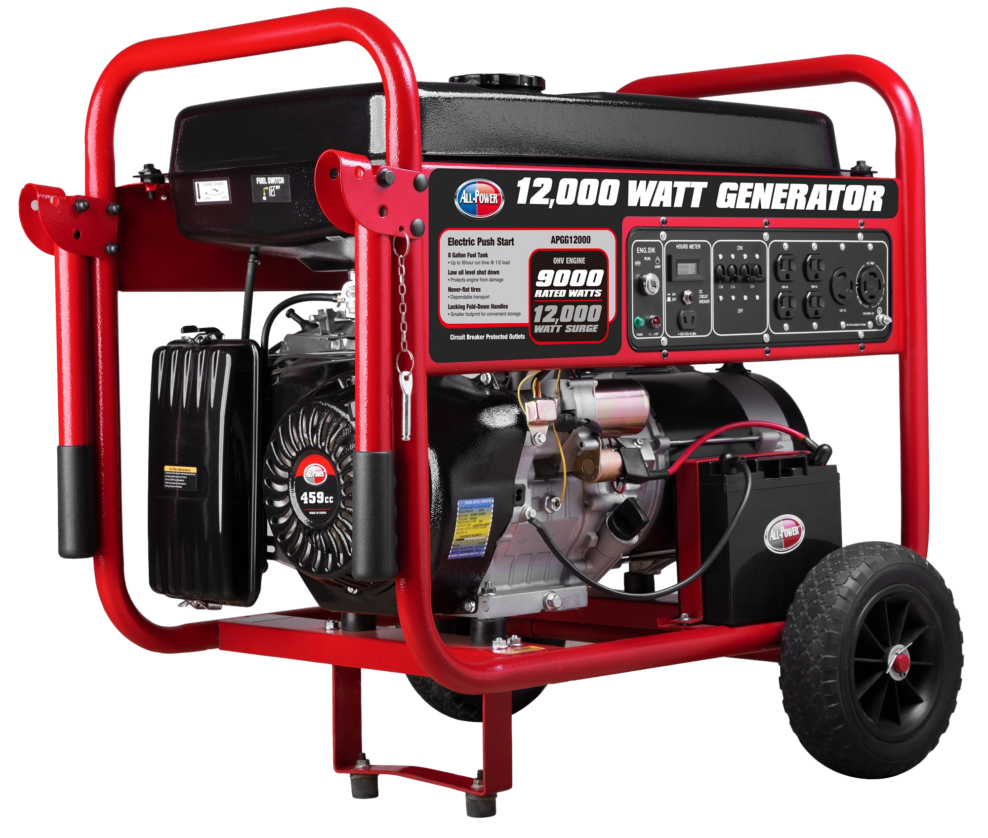 All Power, Gentron/All Power America APGG12000C 9000W/12000W Electric Start Gas Generator New