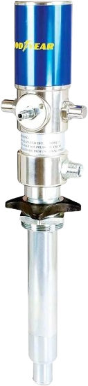 Goodyear, Goodyear Oil Transfer Drum Pump Double Action Air-Powered 3.2 GPM 1/4" NPT Air Inlet 1/2" NPT Male Oil Outlet 3:1 1701031G New