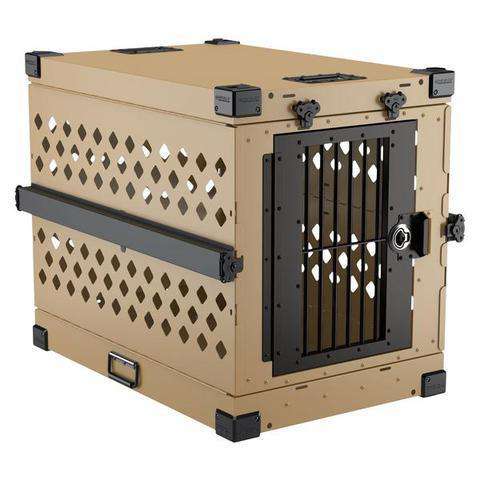 Grain Valley, Grain Valley GVFoldCrate-L 34x25x28 Impact Collapsible Durable Aluminum Dog Crate Large New