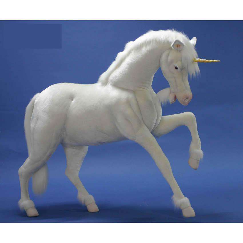 HANSA CREATIONS, Hansa Creations 4932 Realistic Unicorn Studio Size 60 Inch Stuffed Animal Toy New